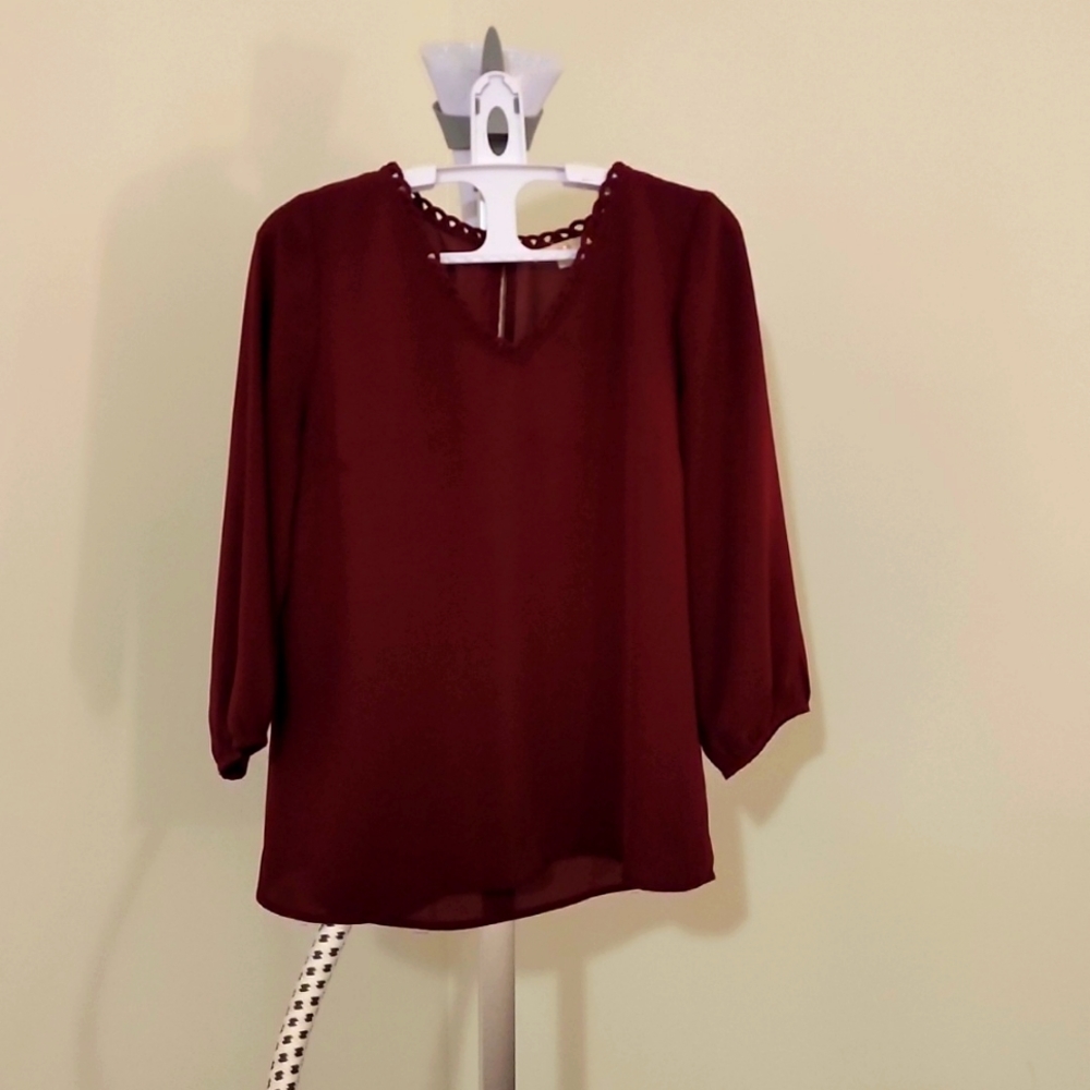 Red blouse